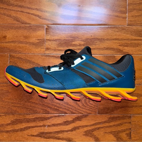 Adidas Springblade Men’s 11.5 GUC Hard to find color way Teal/Orange/Red - Picture 9 of 16